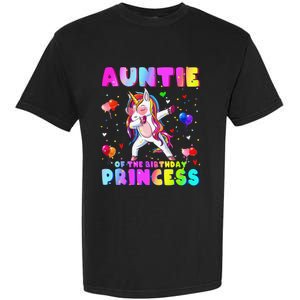 Family matching Birthday Princess Dabbing Unicorn Aunt Garment-Dyed Heavyweight T-Shirt