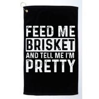 Feed Me Brisket - Pitmaster BBQ Lover Smoker Grilling Golf Towel