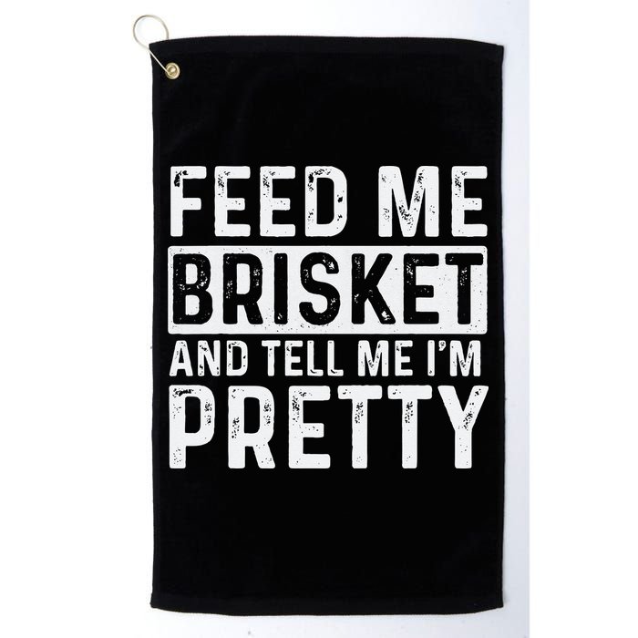 Feed Me Brisket - Pitmaster BBQ Lover Smoker Grilling Golf Towel