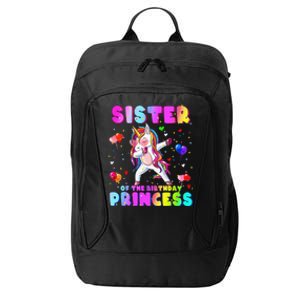 Family matching Birthday Princess Dabbing Unicorn Sister City Backpack