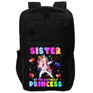 Family matching Birthday Princess Dabbing Unicorn Sister Impact Tech Backpack