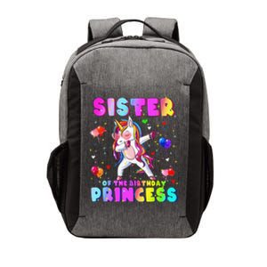 Family matching Birthday Princess Dabbing Unicorn Sister Vector Backpack