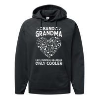 Funny Marching Band Grandma Music Lover Percussion Mom Performance Fleece Hoodie