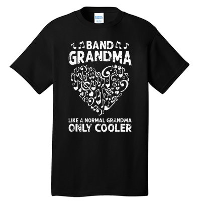 Funny Marching Band Grandma Music Lover Percussion Mom Tall T-Shirt