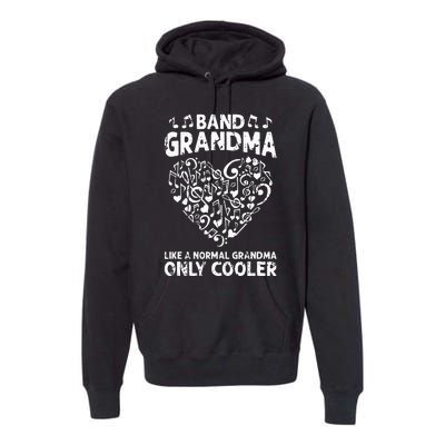 Funny Marching Band Grandma Music Lover Percussion Mom Premium Hoodie