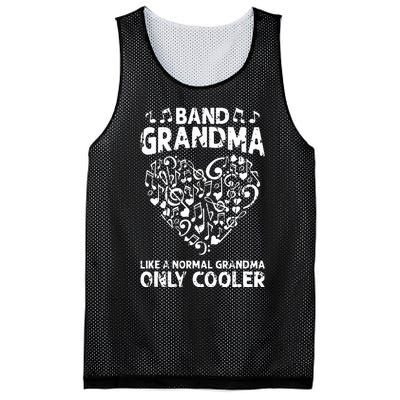 Funny Marching Band Grandma Music Lover Percussion Mom Mesh Reversible Basketball Jersey Tank