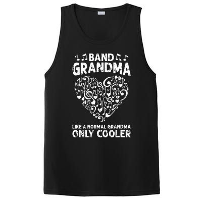 Funny Marching Band Grandma Music Lover Percussion Mom PosiCharge Competitor Tank