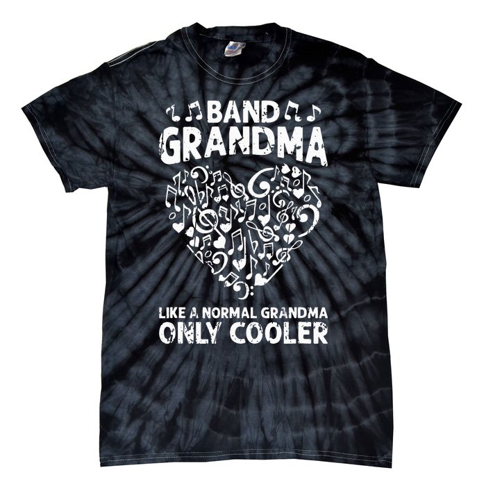 Funny Marching Band Grandma Music Lover Percussion Mom Tie-Dye T-Shirt