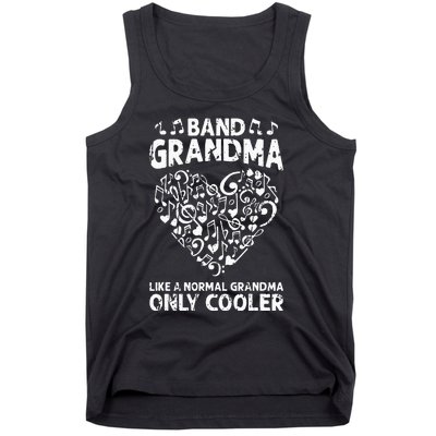 Funny Marching Band Grandma Music Lover Percussion Mom Tank Top