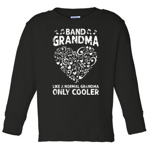 Funny Marching Band Grandma Music Lover Percussion Mom Toddler Long Sleeve Shirt