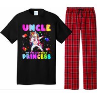 Family matching Birthday Princess Dabbing Unicorn Uncle Pajama Set