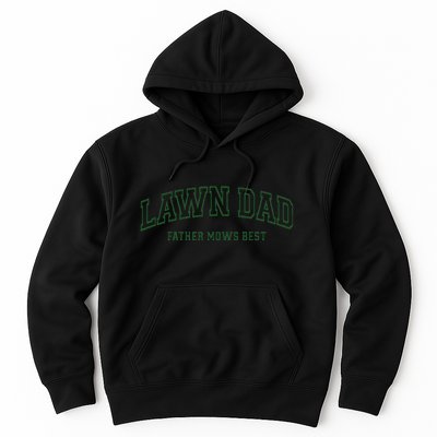 Father Mows Best Funny Lawn Mowing For Lawn Mower Dad Hoodie