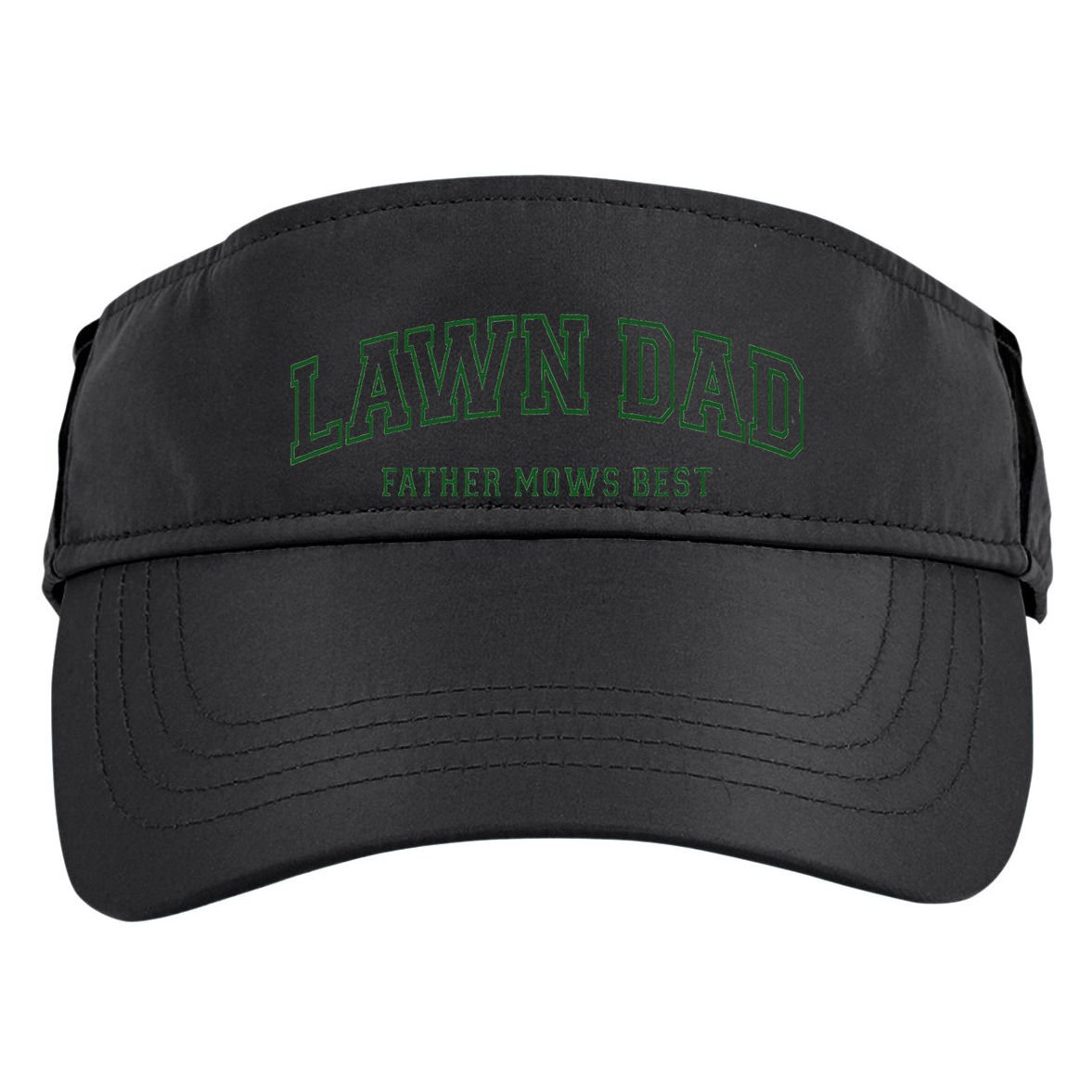 Father Mows Best Funny Lawn Mowing For Lawn Mower Dad Adult Drive Performance Visor