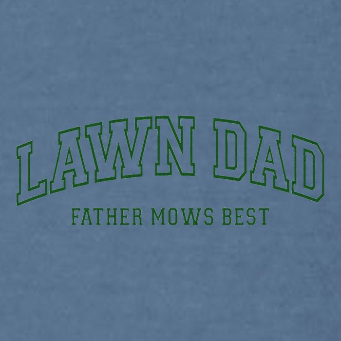 Father Mows Best Funny Lawn Mowing For Lawn Mower Dad Garment-Dyed Sweatshirt