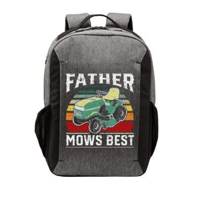 Father Mows Best Vintage Mowing Dad Fathers Day Dad Gift Vector Backpack