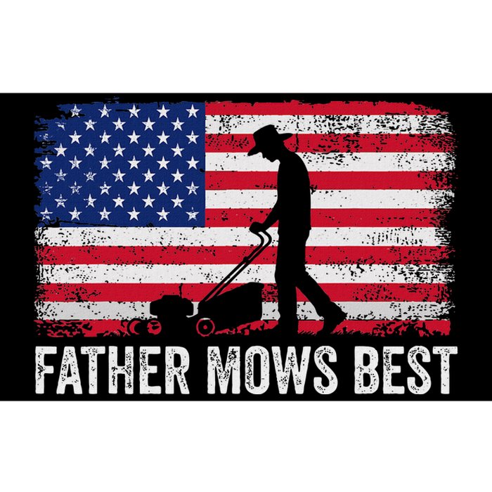 Father Mows Best Lawn Care Dad Mowing Gardener FatherS Day Bumper Sticker