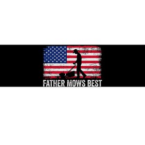 Father Mows Best Lawn Care Dad Mowing Gardener FatherS Day Bumper Sticker