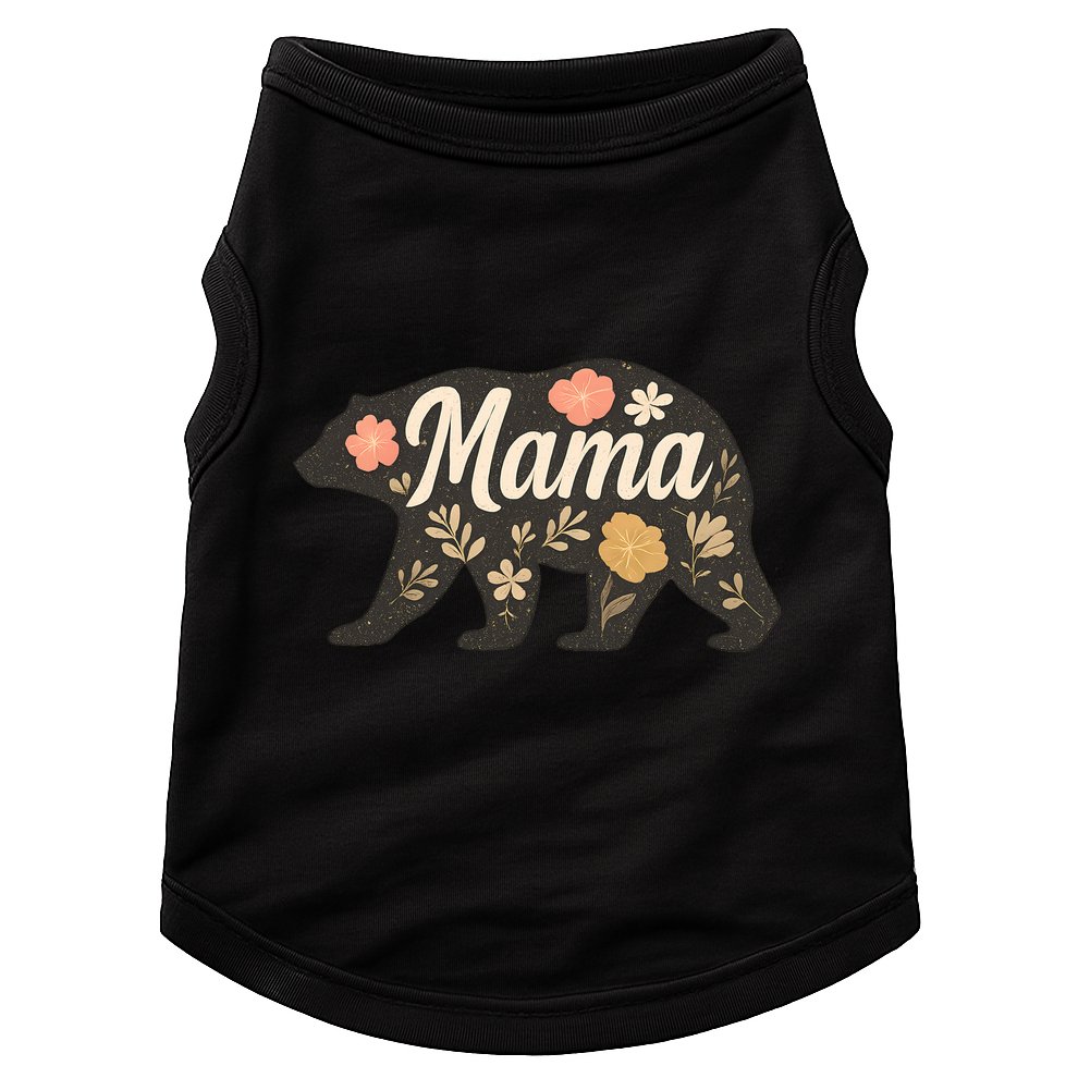 Floral Mama Bear Doggie Tank