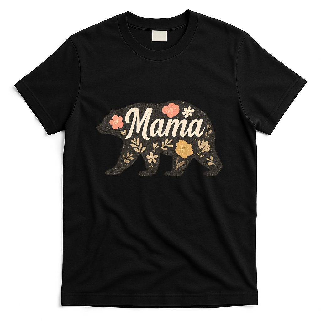 Floral Mama Bear T-Shirt