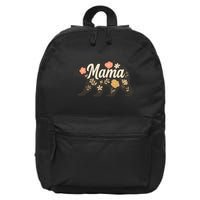 Floral Mama Bear 16 in Basic Backpack