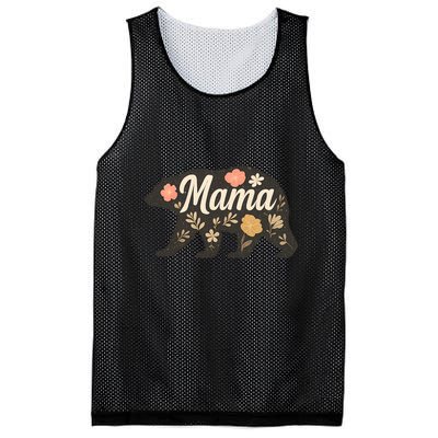 Floral Mama Bear Mesh Reversible Basketball Jersey Tank