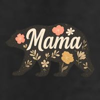 Floral Mama Bear Hat