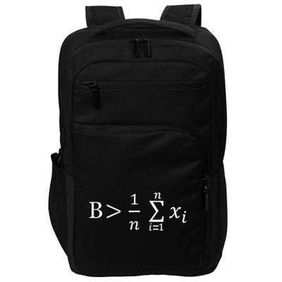 Funny Math Be Greater Than Average Impact Tech Backpack