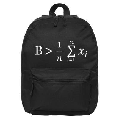 Funny Math Be Greater Than Average 16 in Basic Backpack