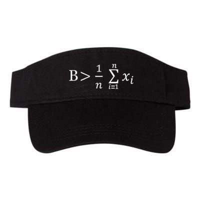 Funny Math Be Greater Than Average Valucap Bio-Washed Visor