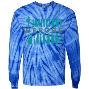 Funny Military Before Profits Cool Army Soldier Armed Forces Funny Gift Tie-Dye Long Sleeve Shirt