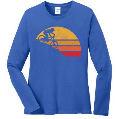 Funny Mountain Bike Vintage Mtb Funny Gift Downhill Biking Cycling Biker Gift Ladies Long Sleeve Shirt