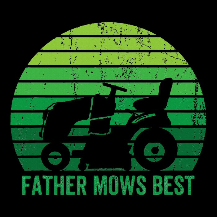 Father Mows Best Lawn Care Dad Mowing Gardener Backpack