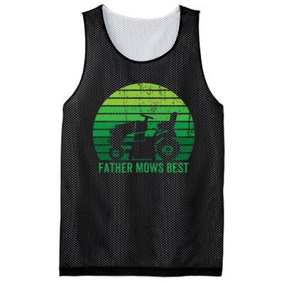 Father Mows Best Lawn Care Dad Mowing Gardener Mesh Reversible Basketball Jersey Tank