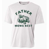 Father Mows Best Cooling Performance Crew T-Shirt