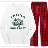 Father Mows Best Long Sleeve Pajama Set