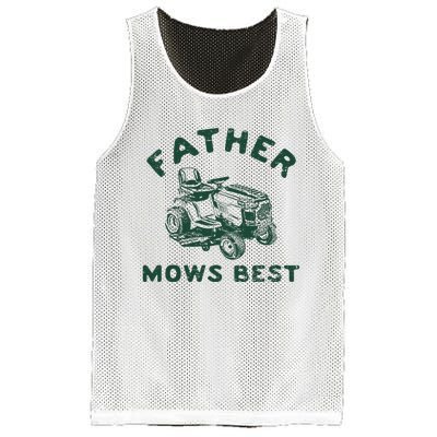 Father Mows Best Mesh Reversible Basketball Jersey Tank