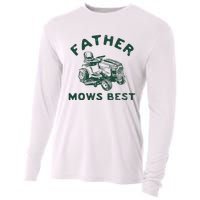 Father Mows Best Cooling Performance Long Sleeve Crew