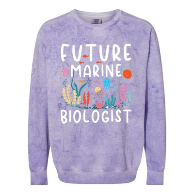 Future Marine Biologist Cute Costume Child Adult Colorblast Crewneck Sweatshirt