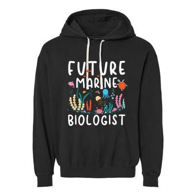 Future Marine Biologist Cute Costume Child Adult Garment-Dyed Fleece Hoodie