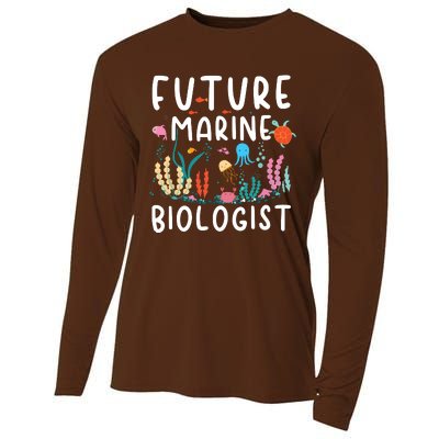 Future Marine Biologist Cute Costume Child Adult Cooling Performance Long Sleeve Crew