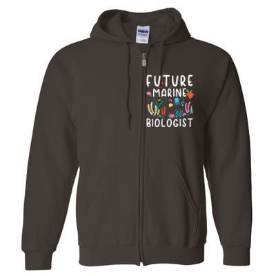 Future Marine Biologist Cute Costume Child Adult Full Zip Hoodie