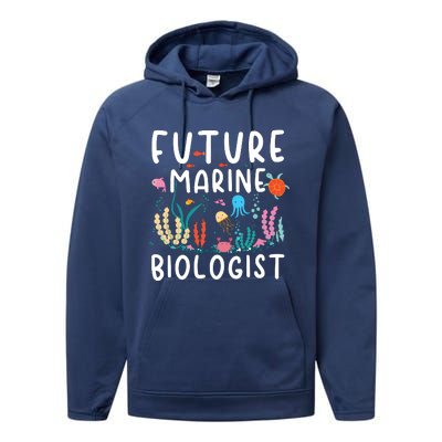 Future Marine Biologist Cute Costume Child Adult Performance Fleece Hoodie