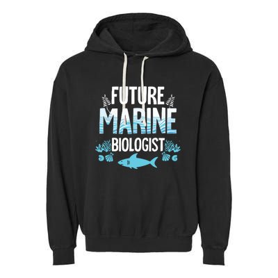 Future Marine Biologist Gift For Teens Funny Biology Garment-Dyed Fleece Hoodie