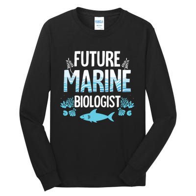 Future Marine Biologist Gift For Teens Funny Biology Tall Long Sleeve T-Shirt