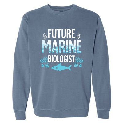 Future Marine Biologist Gift For Teens Funny Biology Garment-Dyed Sweatshirt