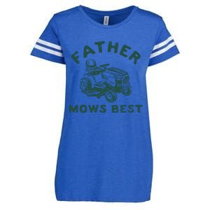 Father Mows Best Enza Ladies Jersey Football T-Shirt