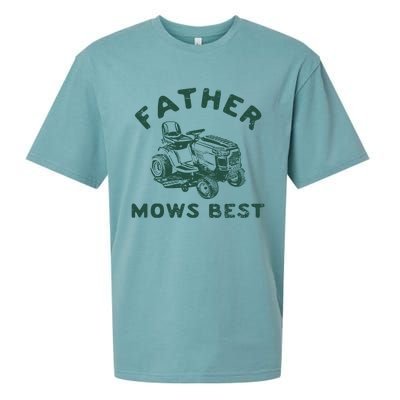 Father Mows Best Sueded Cloud Jersey T-Shirt