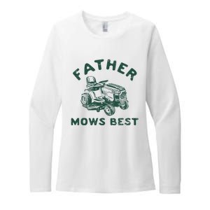 Father Mows Best Womens CVC Long Sleeve Shirt