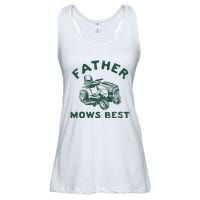 Father Mows Best Ladies Essential Flowy Tank