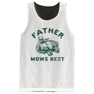 Father Mows Best Mesh Reversible Basketball Jersey Tank